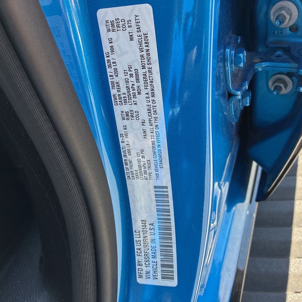 2024 Ram 1500 TRX Crew Cab 4x4 5'7" Box