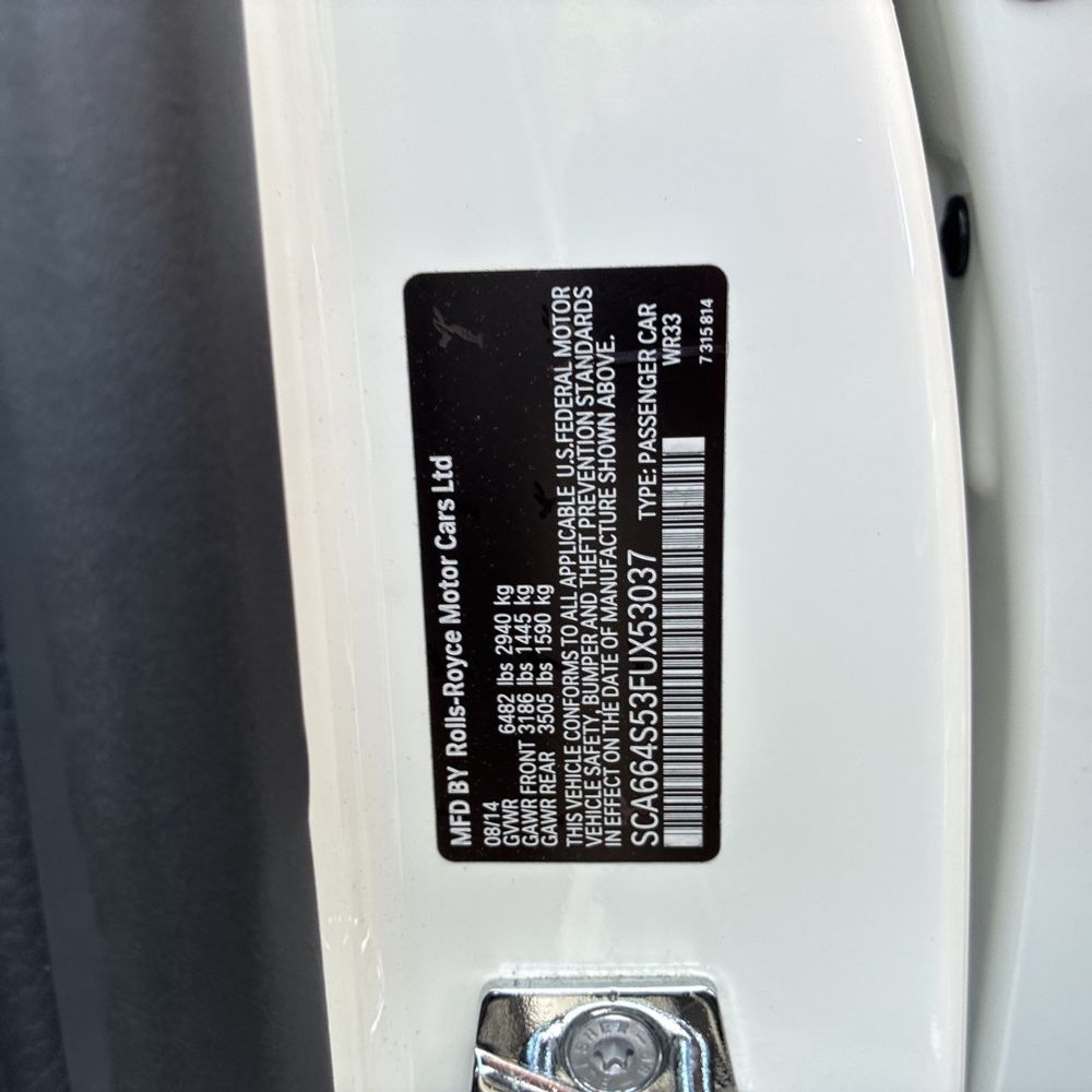 2015 Rolls Royce Ghost