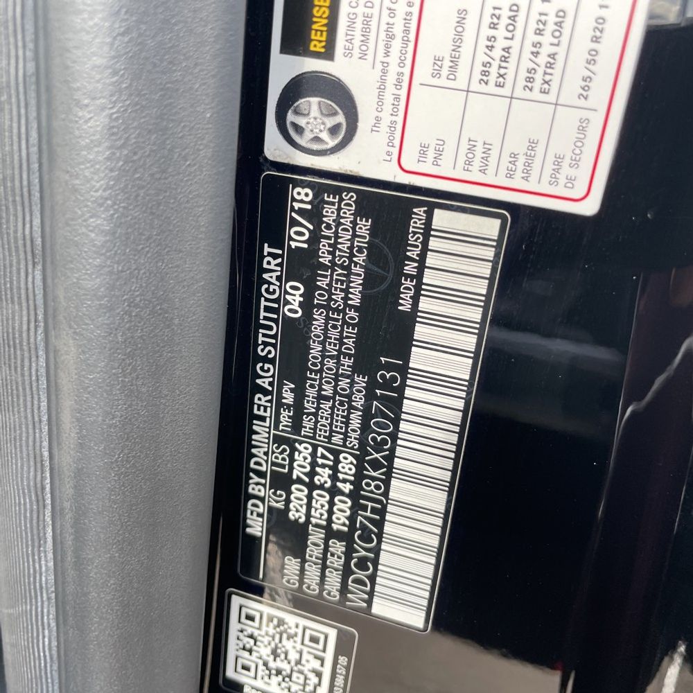 2019 Mercedes-Benz G-Class AMG G 63