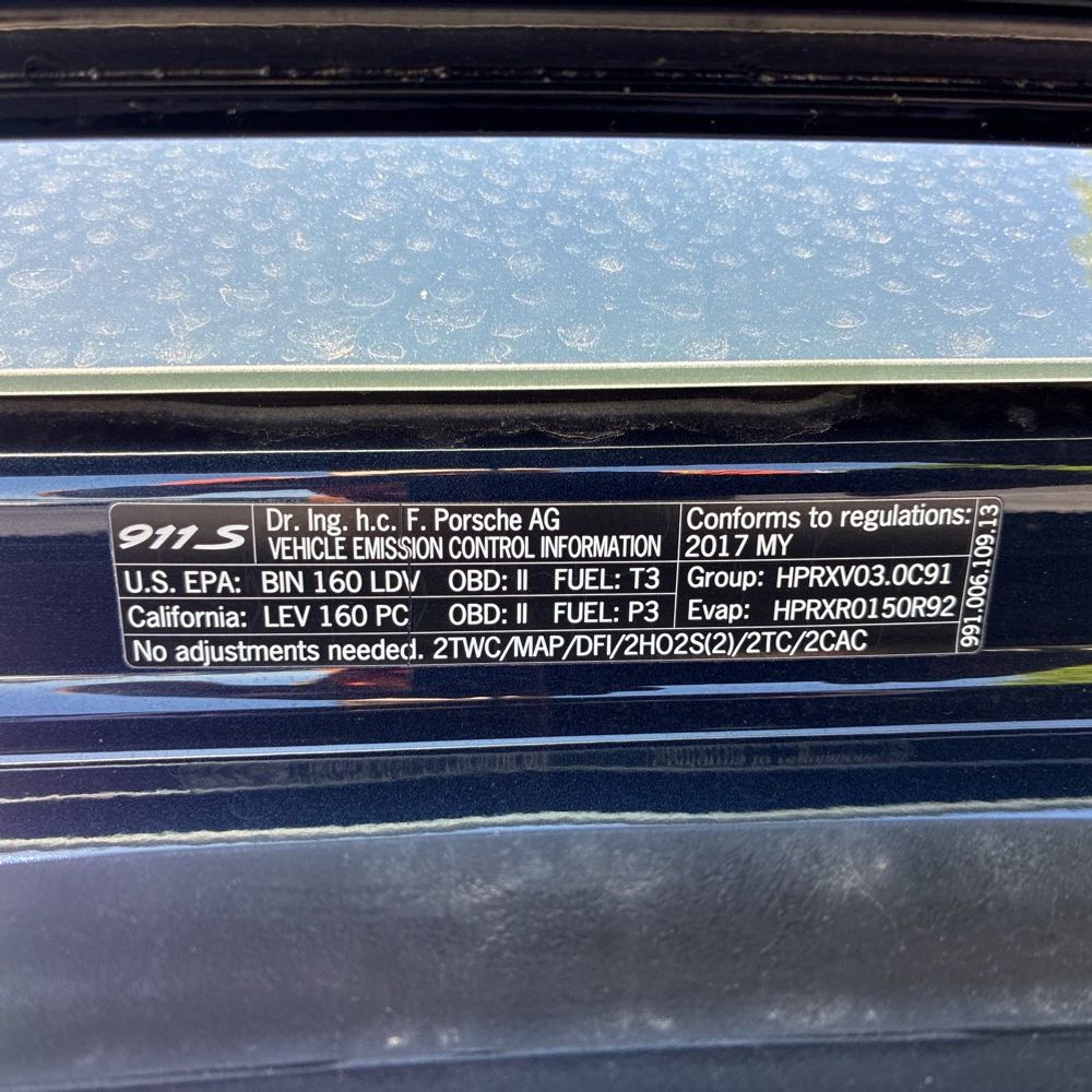 2017 Porsche 911 Carrera S