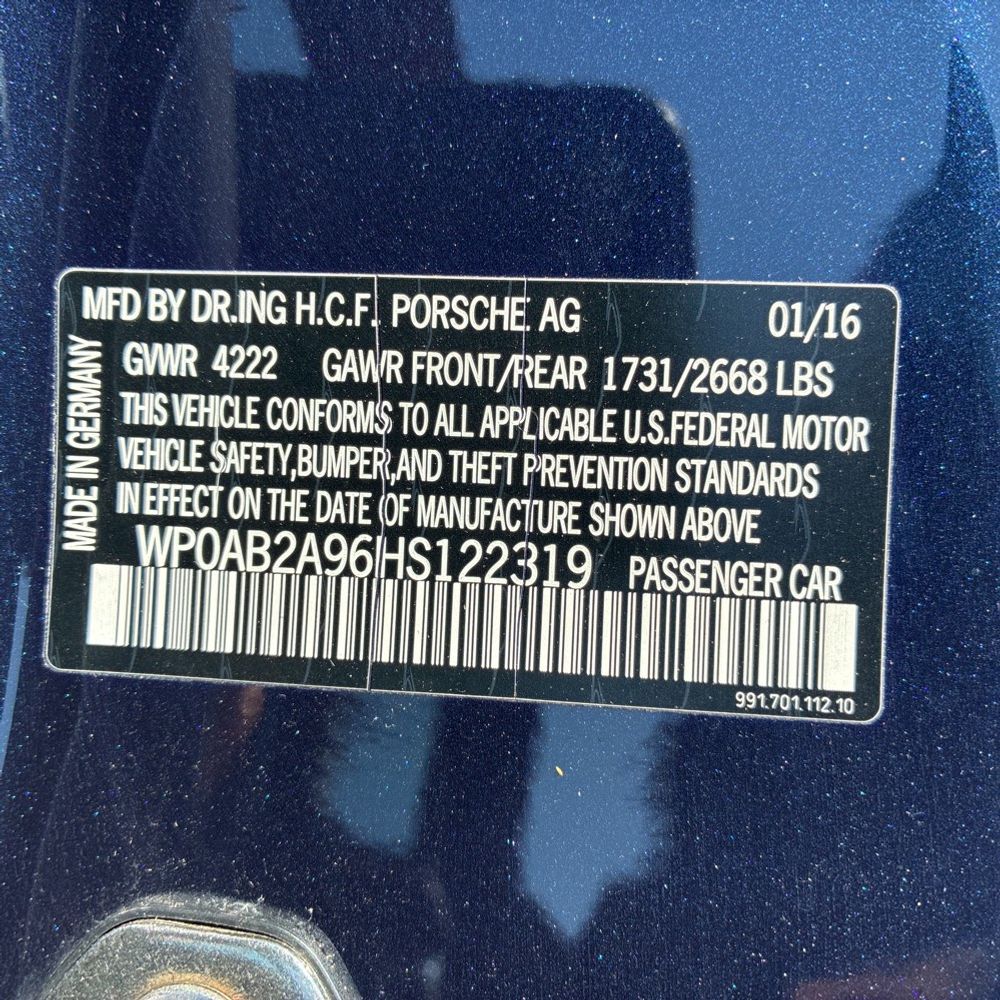 2017 Porsche 911 Carrera S